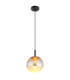 Severin 25cm Integrated LED Globe Pendant Ceiling Light Matt Black 3000K-1