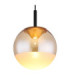 Severin 25cm Integrated LED Globe Pendant Ceiling Light Matt Black 3000K-3