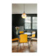 Severin 25cm Integrated LED Globe Pendant Ceiling Light Matt Black 3000K-6