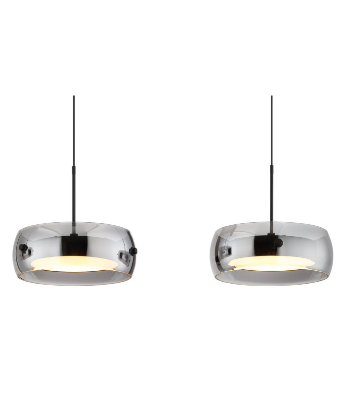 Livion Integrated LED Bar Pendant Ceiling Light Matt Black 3000K-4
