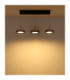 Livion Integrated LED Bar Pendant Ceiling Light Matt Black 3000K-6
