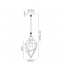Small Caged Ceiling Pendant, 1 x E27, Antique Brass - 2
