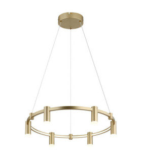 Castela Integrated Led Pendant Ceiling Light Matt Gold Colours 2700-4000-6000K-1