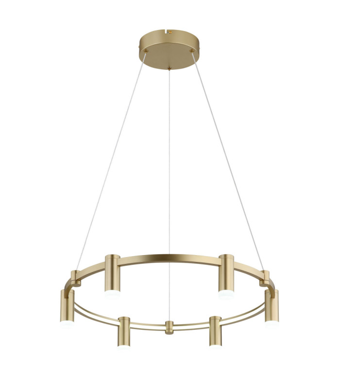 Castela Integrated Led Pendant Ceiling Light Matt Gold Colours 2700-4000-6000K-5
