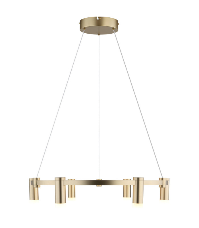 Castela Integrated Led Pendant Ceiling Light Matt Gold Colours 2700-4000-6000K-6