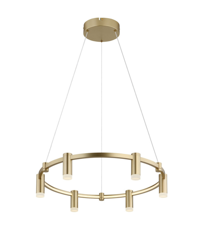 Castela Integrated Led Pendant Ceiling Light Matt Gold Colours 2700-4000-6000K-9