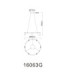 Castela Integrated Led Pendant Ceiling Light Matt Gold Colours 2700-4000-6000K-10