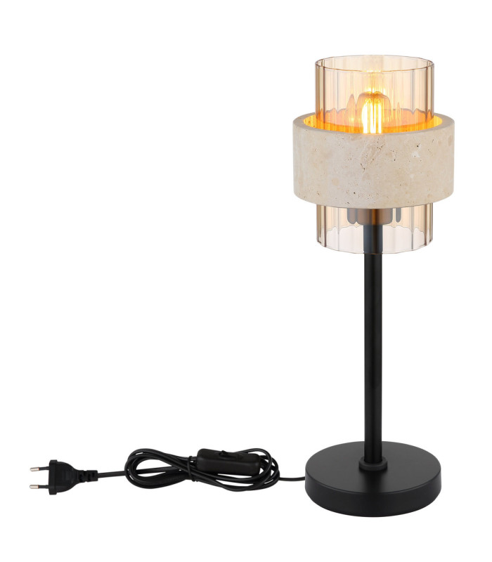 Daren Table Lamp Matt Black 1x E27-4