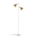 Lyndon Multi Arm Floor Lamp Matt White 2x E14-4