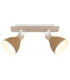 Lyndon Twin Ceiling Spotlight Matt White 2x E14-3