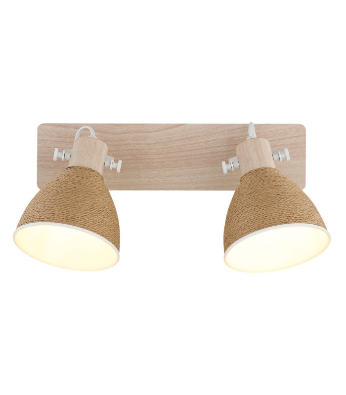 Lyndon Twin Ceiling Spotlight Matt White 2x E14-4