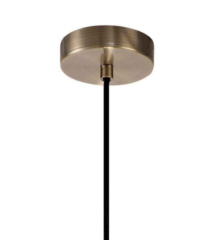 Small Caged Ceiling Pendant, 1 x E27, Antique Brass - 5