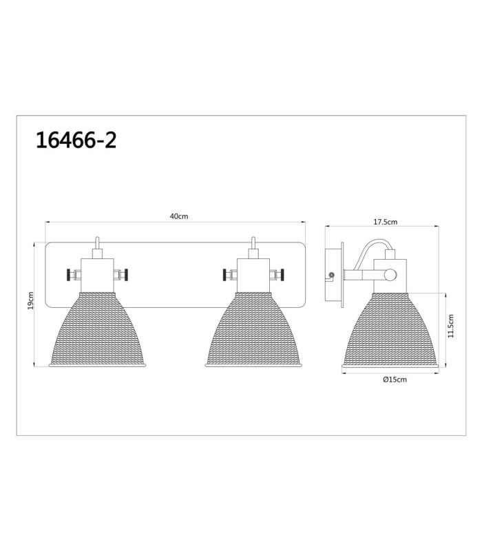 Lyndon Twin Ceiling Spotlight Matt White 2x E14-7