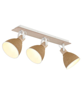 Lyndon Ceiling Spotlight Bar Matt White 3x E14-1