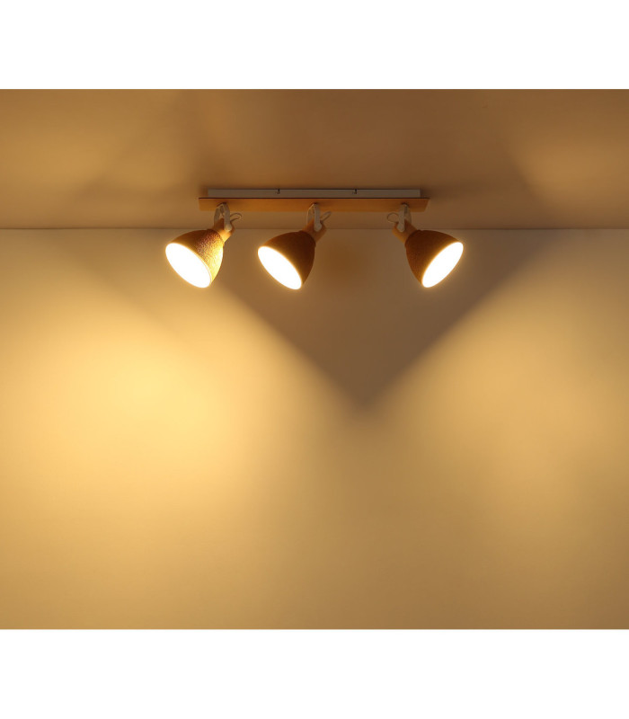 Lyndon Ceiling Spotlight Bar Matt White 3x E14-5