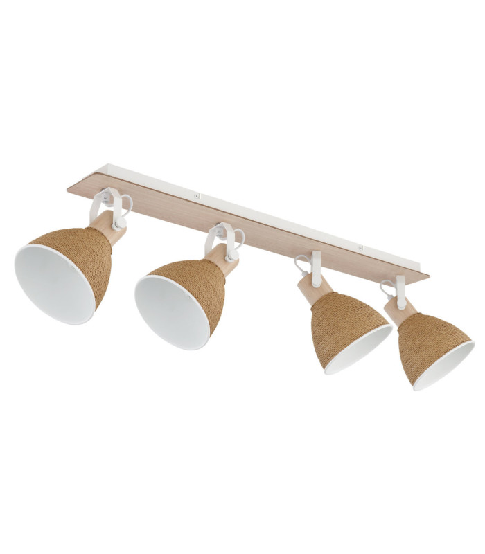 Lyndon Ceiling Spotlight Bar Matt White 4x E14-2