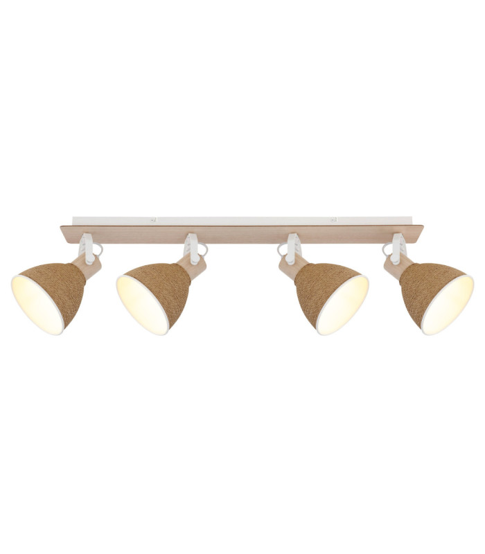Lyndon Ceiling Spotlight Bar Matt White 4x E14-3