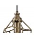 Small Caged Ceiling Pendant, 1 x E27, Antique Brass - 7
