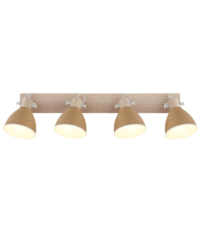 Lyndon Ceiling Spotlight Bar Matt White 4x E14-4