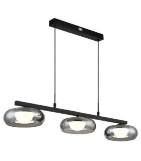 Carlene 85cm Integrated LED Bar Pendant Ceiling Light Matt Black 3000-4200-6000K-1
