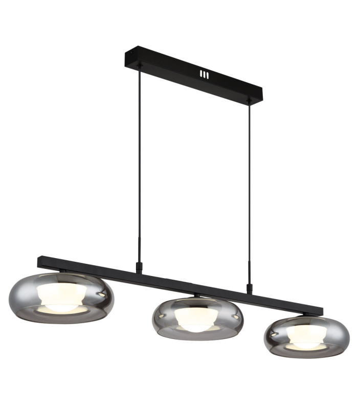 Carlene 85cm Integrated LED Bar Pendant Ceiling Light Matt Black 3000-4200-6000K-1