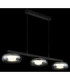 Carlene 85cm Integrated LED Bar Pendant Ceiling Light Matt Black 3000-4200-6000K-5
