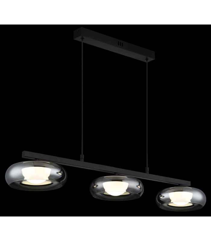 Carlene 85cm Integrated LED Bar Pendant Ceiling Light Matt Black 3000-4200-6000K-5