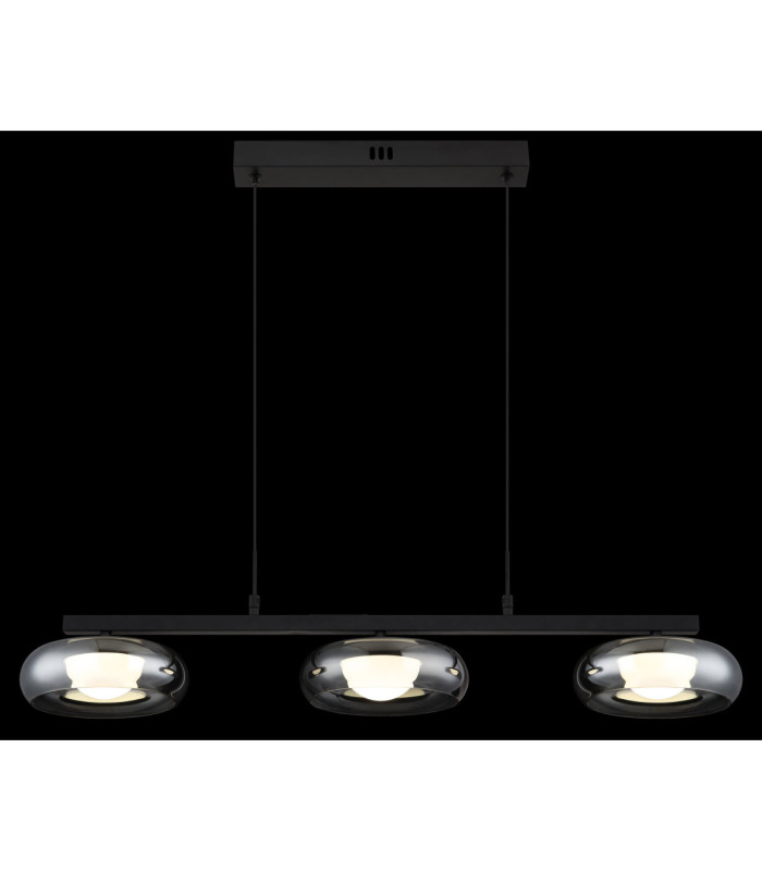 Carlene 85cm Integrated LED Bar Pendant Ceiling Light Matt Black 3000-4200-6000K-6