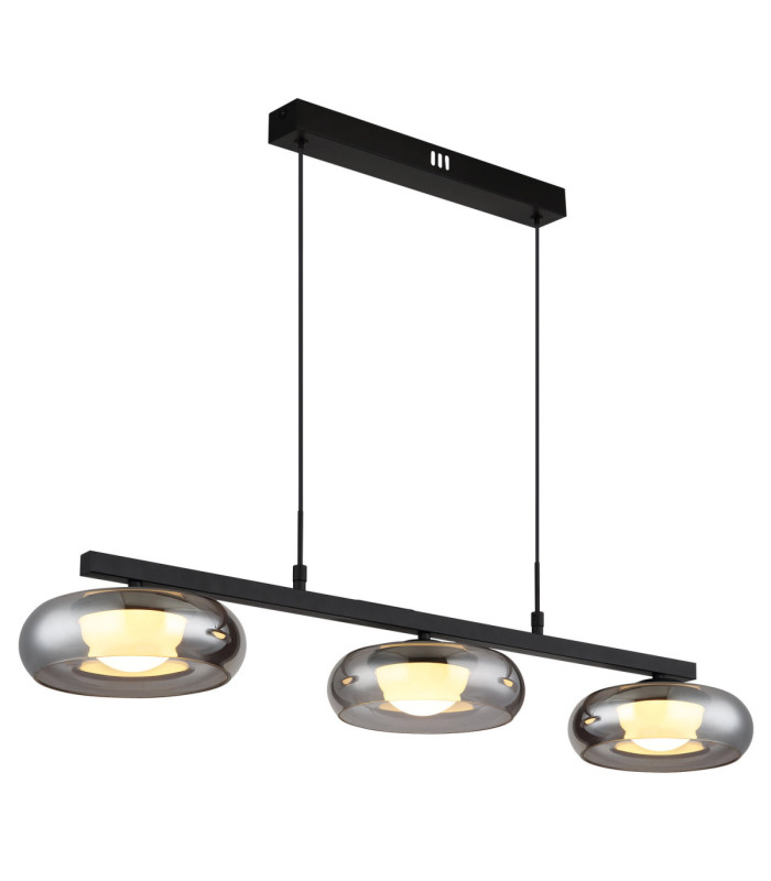Carlene 85cm Integrated LED Bar Pendant Ceiling Light Matt Black 3000-4200-6000K-7