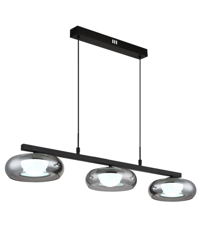 Carlene 85cm Integrated LED Bar Pendant Ceiling Light Matt Black 3000-4200-6000K-8