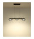 Carlene 85cm Integrated LED Bar Pendant Ceiling Light Matt Black 3000-4200-6000K-9