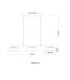 Carlene 85cm Integrated LED Bar Pendant Ceiling Light Matt Black 3000-4200-6000K-11