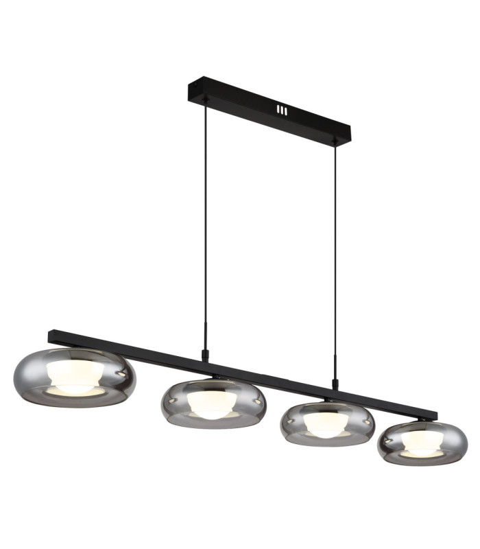 Carlene 110cm Integrated LED Bar Pendant Ceiling Light Matt Black 3000-4200-6000K-1