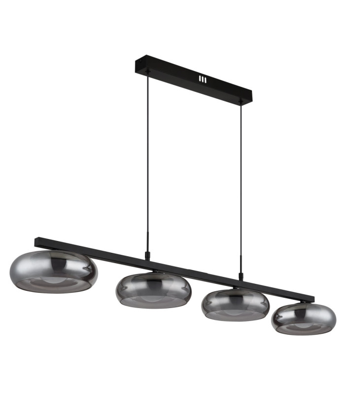 Carlene 110cm Integrated LED Bar Pendant Ceiling Light Matt Black 3000-4200-6000K-2