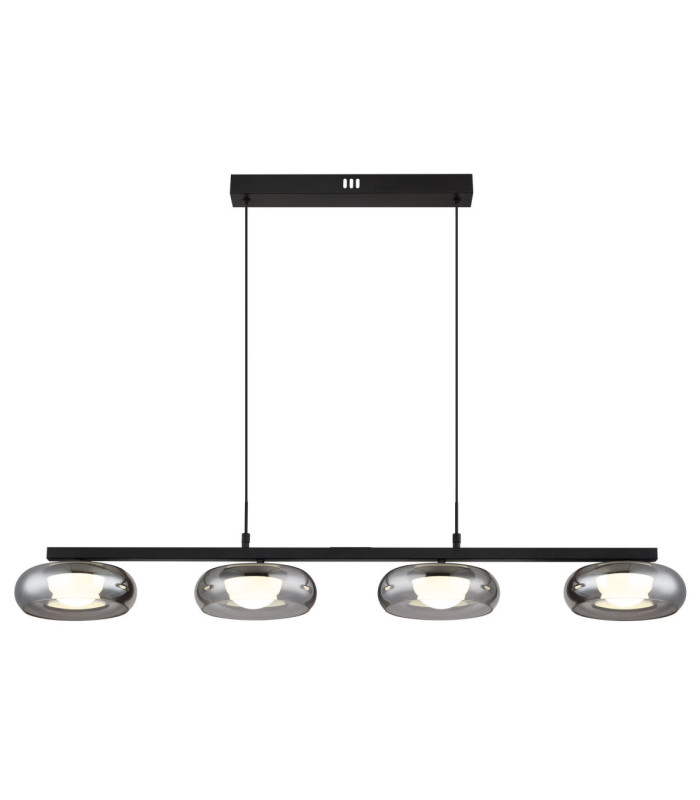 Carlene 110cm Integrated LED Bar Pendant Ceiling Light Matt Black 3000-4200-6000K-3