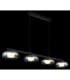 Carlene 110cm Integrated LED Bar Pendant Ceiling Light Matt Black 3000-4200-6000K-4