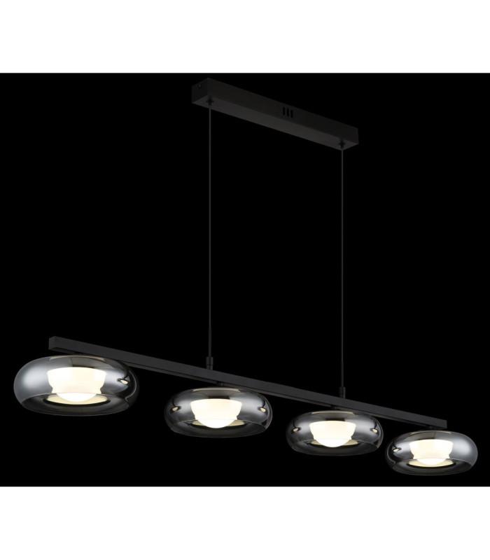 Carlene 110cm Integrated LED Bar Pendant Ceiling Light Matt Black 3000-4200-6000K-4