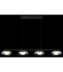 Carlene 110cm Integrated LED Bar Pendant Ceiling Light Matt Black 3000-4200-6000K-5