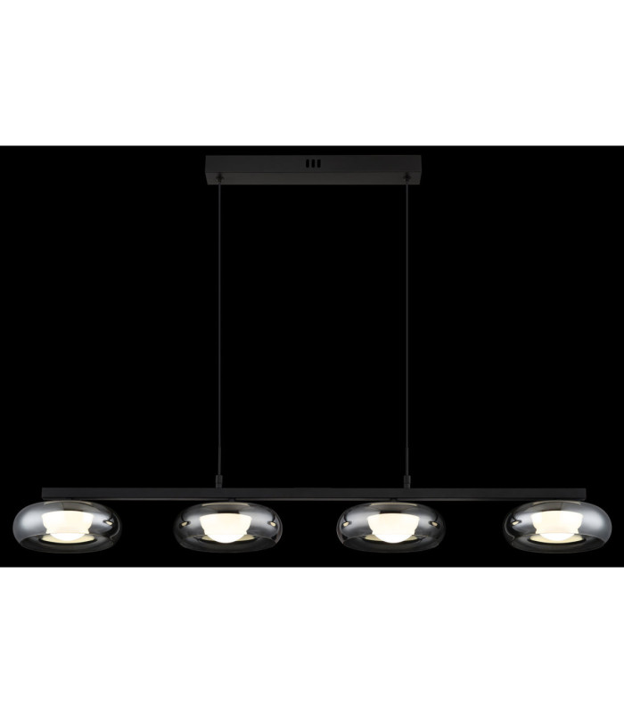 Carlene 110cm Integrated LED Bar Pendant Ceiling Light Matt Black 3000-4200-6000K-5