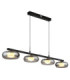 Carlene 110cm Integrated LED Bar Pendant Ceiling Light Matt Black 3000-4200-6000K-6