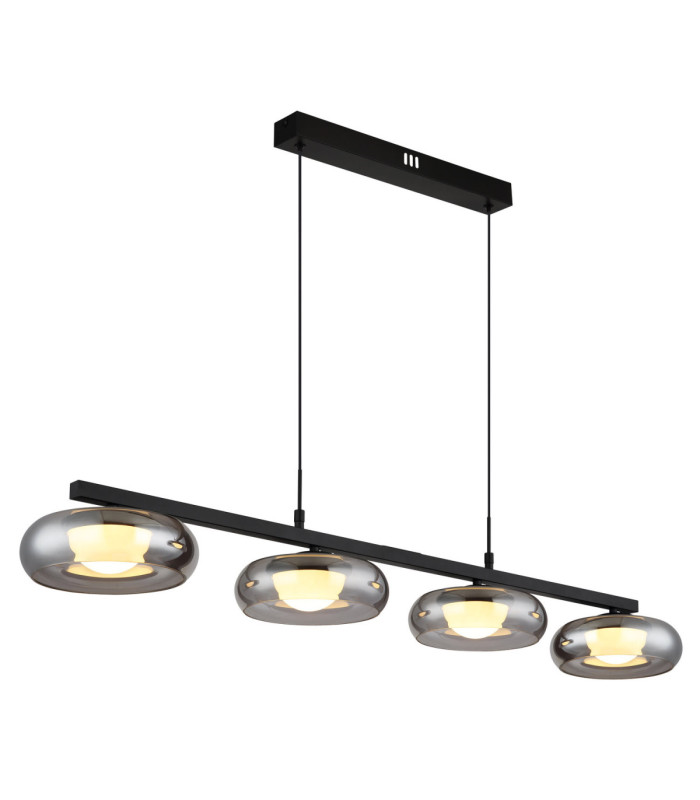 Carlene 110cm Integrated LED Bar Pendant Ceiling Light Matt Black 3000-4200-6000K-6