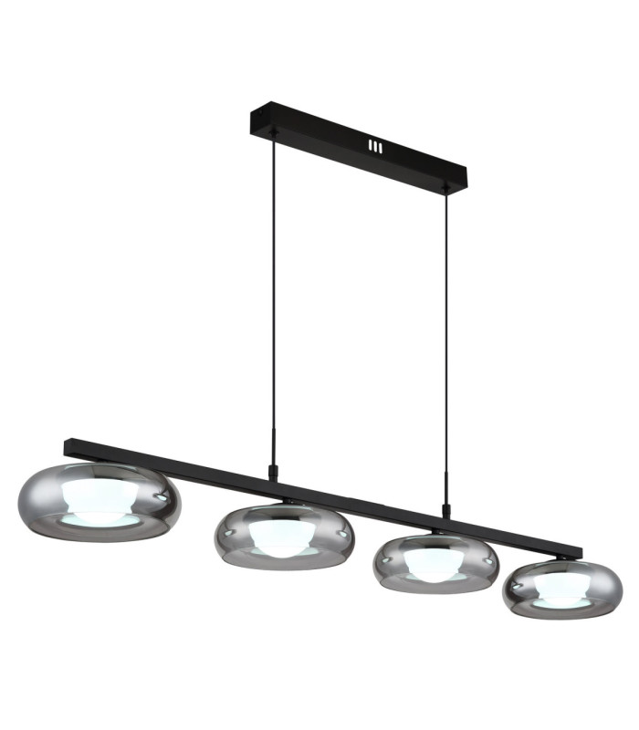 Carlene 110cm Integrated LED Bar Pendant Ceiling Light Matt Black 3000-4200-6000K-7
