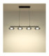 Carlene 110cm Integrated LED Bar Pendant Ceiling Light Matt Black 3000-4200-6000K-8