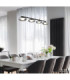 Carlene 110cm Integrated LED Bar Pendant Ceiling Light Matt Black 3000-4200-6000K-9