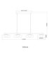 Carlene 110cm Integrated LED Bar Pendant Ceiling Light Matt Black 3000-4200-6000K-11
