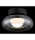Carlene Single Integrated LED Bowl Semi Flush Ceiling Light Matt Black 3000-4200-6000K-3