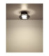 Carlene Single Integrated LED Bowl Semi Flush Ceiling Light Matt Black 3000-4200-6000K-6