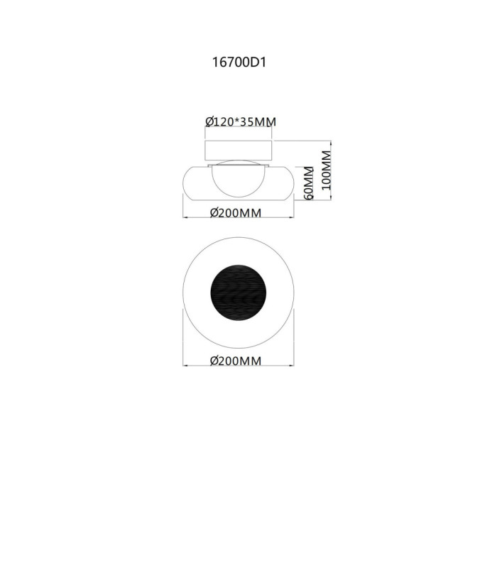 Carlene Single Integrated LED Bowl Semi Flush Ceiling Light Matt Black 3000-4200-6000K-8