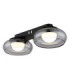 Carlene Twin Integrated LED Shade Cluster Ceiling Light Matt Black 3000-4200-6000K-1