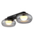 Carlene Twin Integrated LED Shade Cluster Ceiling Light Matt Black 3000-4200-6000K-6